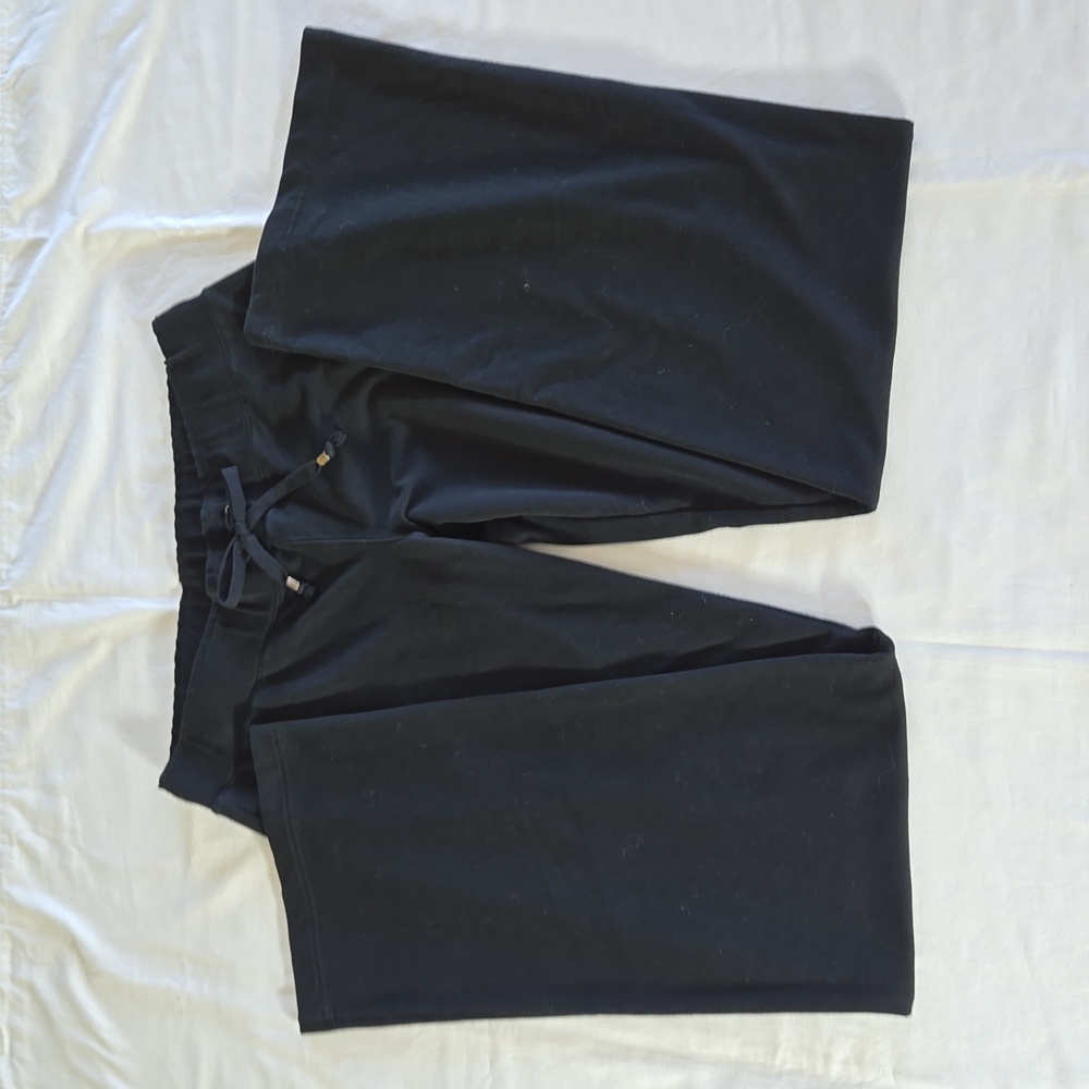 Long Elegant Legs Black Straight Leg Pants